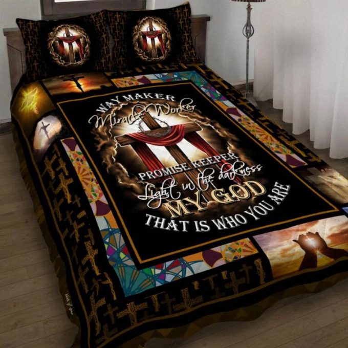Jesus Christian. My God That Is Who You Are Quilt Bedding Set Gift 2