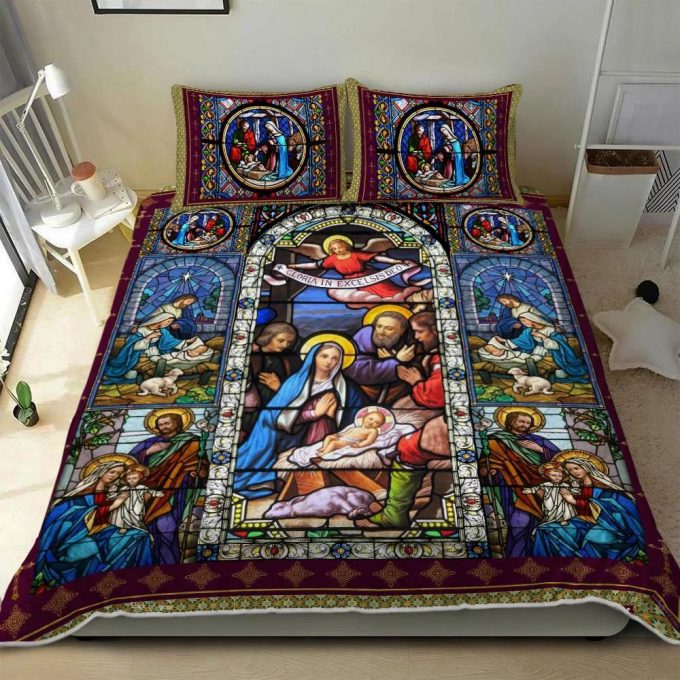 Jesus Christ Family Quilt Bedding Set 1