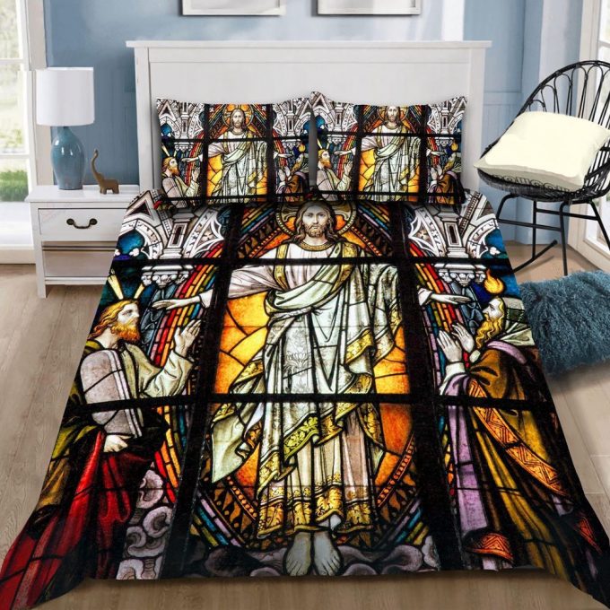 Christian Jesus Gotic Art All Over Print Bedding Set 1