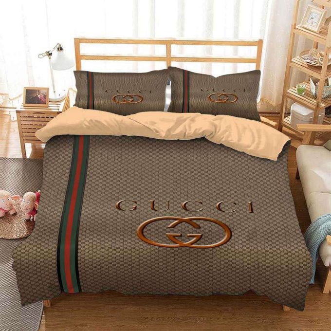 Gucci Luxury Duvet Cover And Pillow Case Bedding Set 2