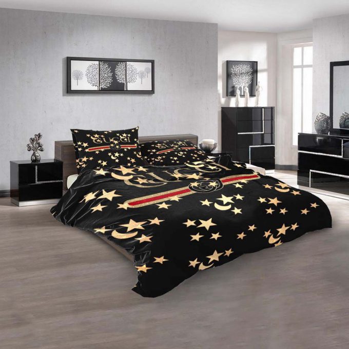 Gucci Night Star Luxury Duvet Cover And Pillow Case Bedding Set 2