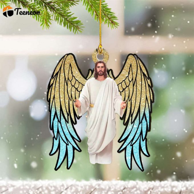 Jesus Christmas Ornament Jesus Christmas Ornament Gifts For Christian 1