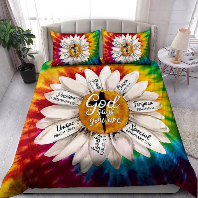 Jesus-Daisy God Say You Are Bedding Set 1