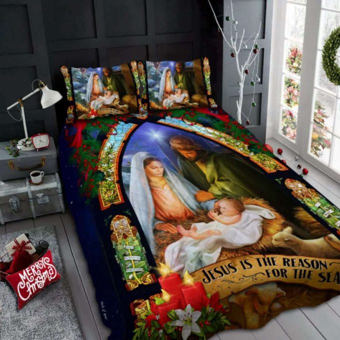 Jesus Is The Reason For The Season Quilt Bedding Set 2