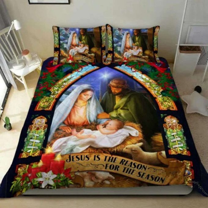 Jesus Is The Reason For The Season Quilt Bedding Set 4