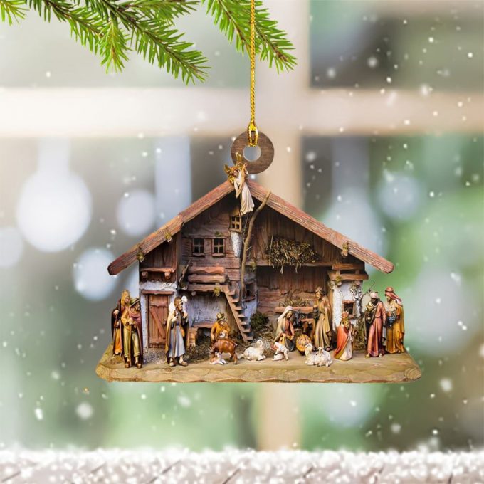 Jesus Nativity Christmas Ornament Jesus Birth Christmas Ornaments For Tree Decorations 1