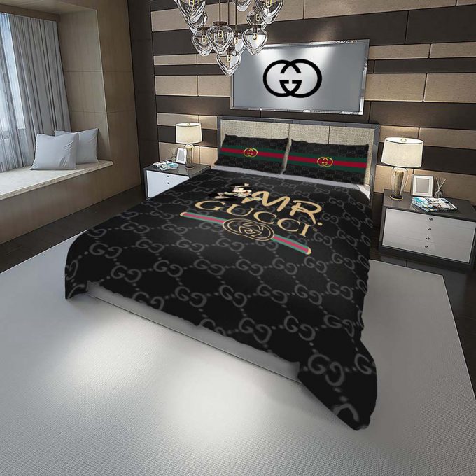 Mr Disney Gucci Luxury Duvet Cover And Pillow Case Bedding Set 2