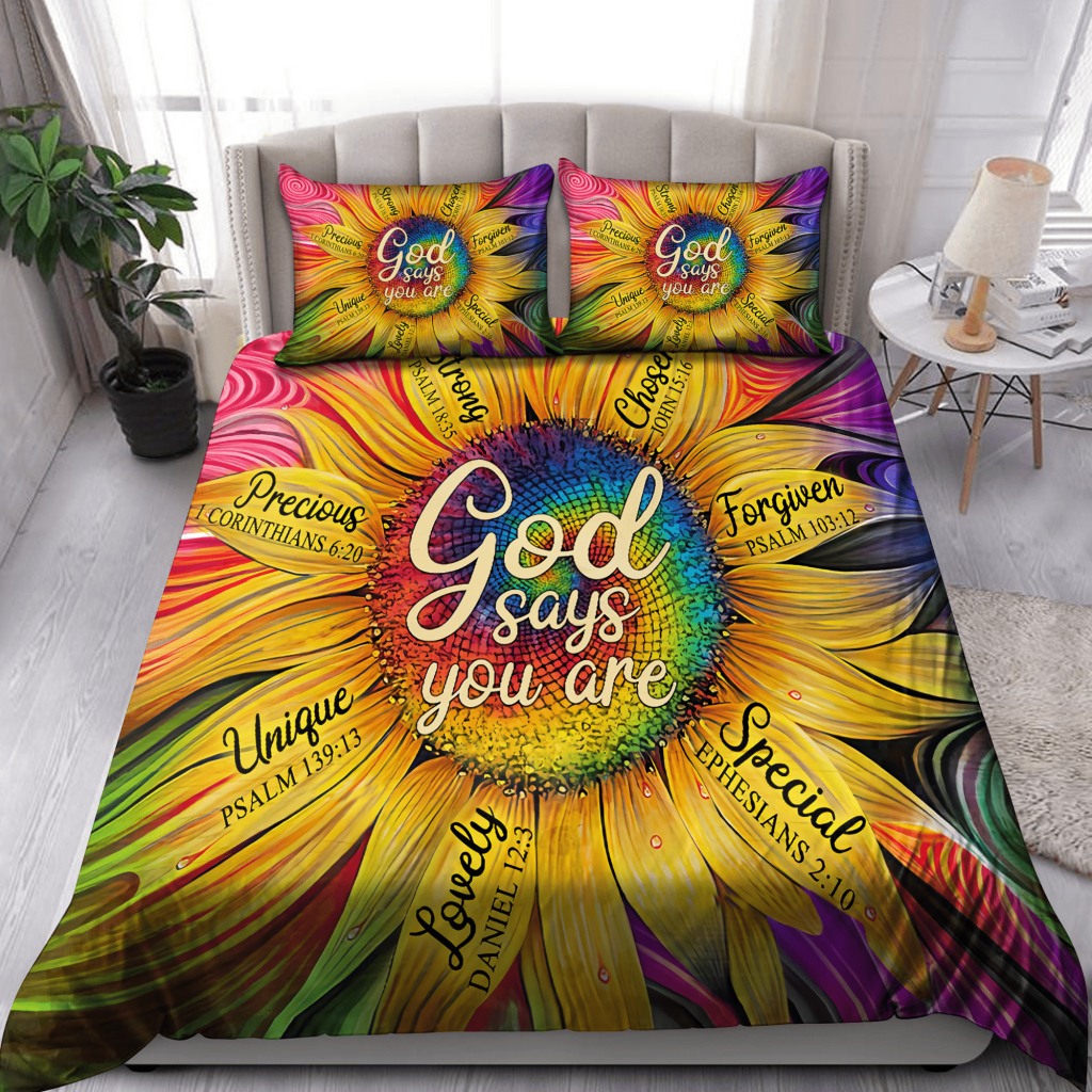 Giftjesus-Sunflower God Say You Are Bedding Set 6