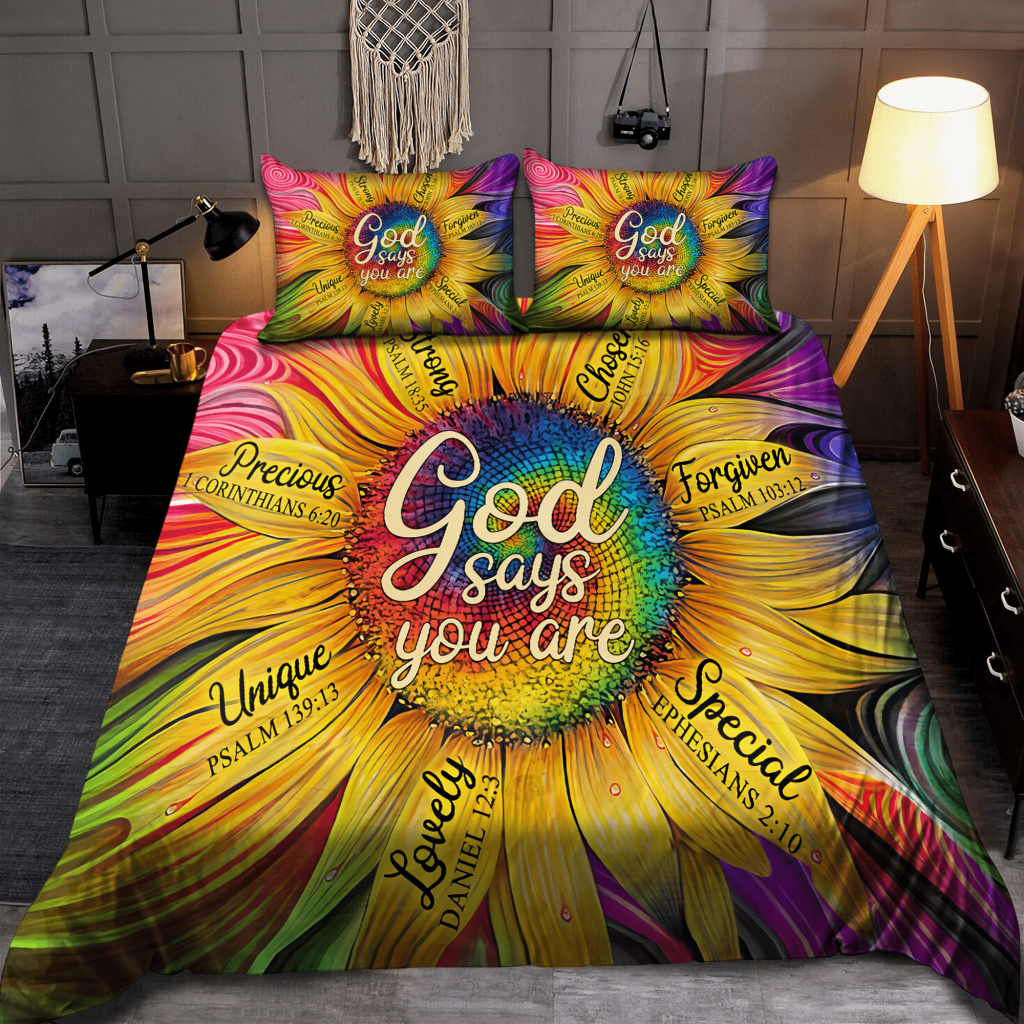 Giftjesus-Sunflower God Say You Are Bedding Set 8