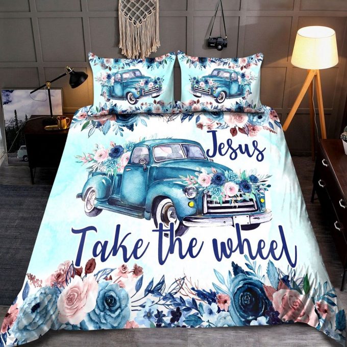 Tmarc Tee Jesus Take The Wheel Bedding Set Hac 1