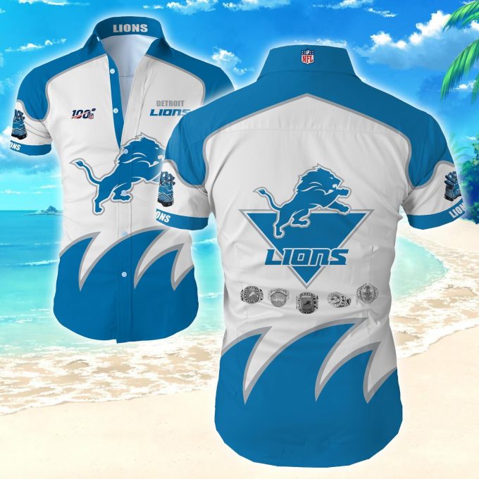Detroit Lions Hawaiian Aloha Shirt For Cool Fans 2
