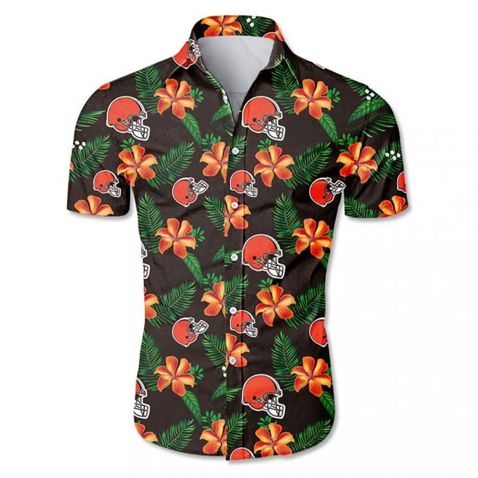 Beach Shirt Cleveland Browns Hawaiian Shirt Short Sleeve For Summer 2