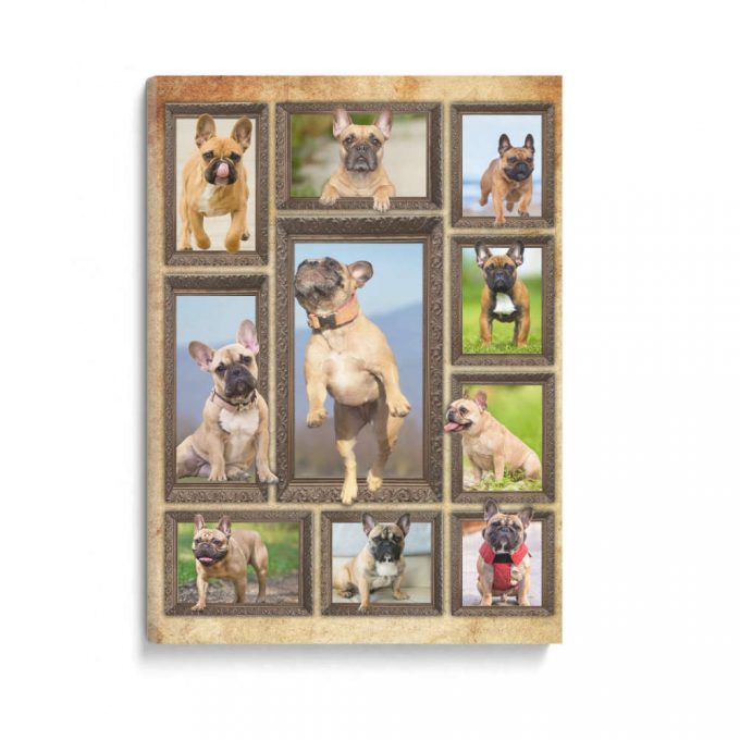 3D French Bulldog Poster Canvas 2