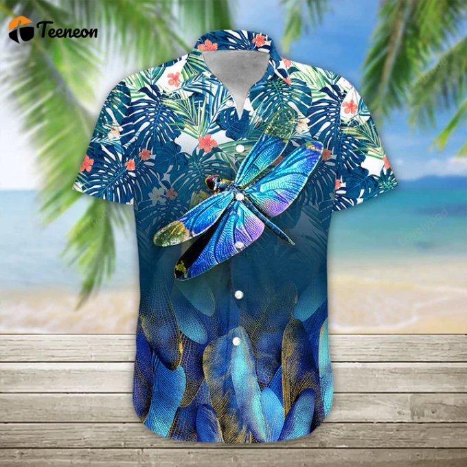 3D Summer Dragonfly Hawaii Shirt, Hawaiian Shirt For Men, Women 1