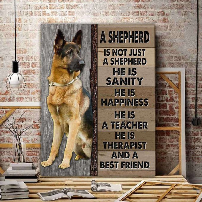 A German Shepherd Dog Canvas, Poster 3