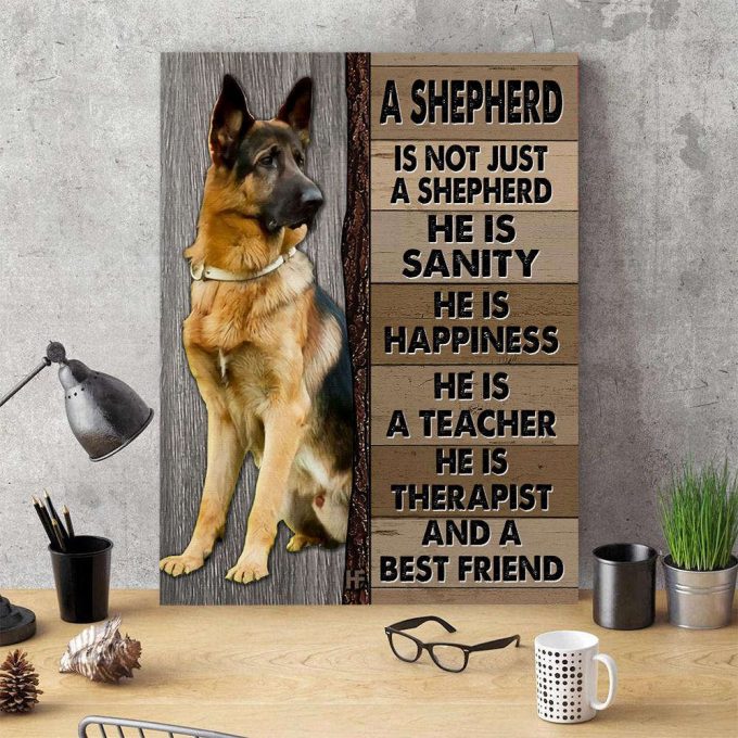 A German Shepherd Dog Canvas, Poster 4