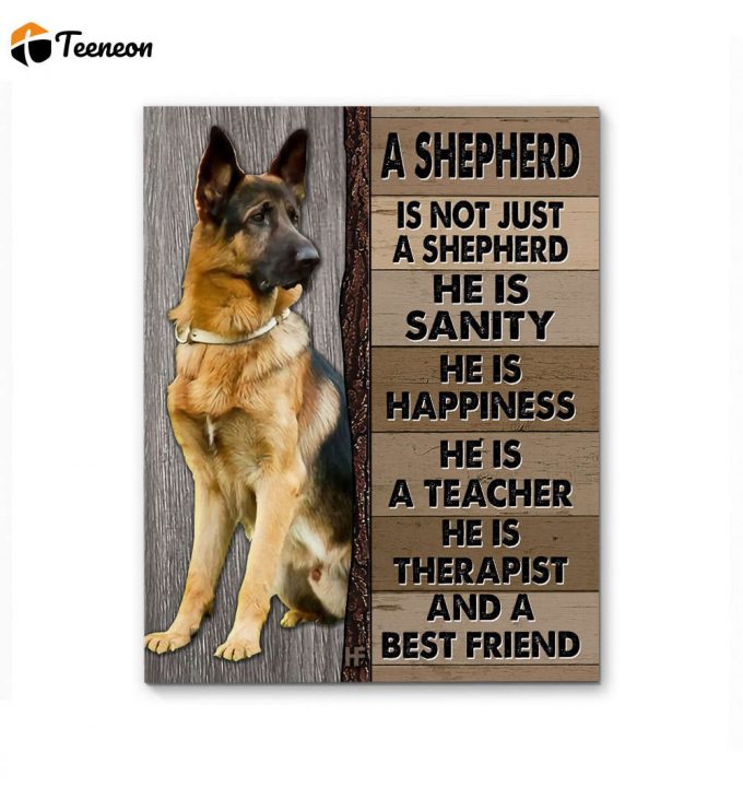 A German Shepherd Dog Canvas, Poster 1