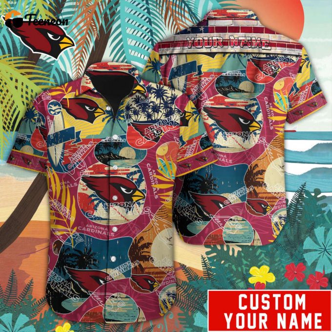 Arizona Cardinals Nfl-Custom Hawaiian Shirt 1