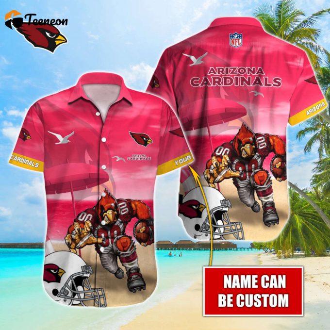 Arizona Cardinals Nfl-Hawaiian Shirt Custom 1