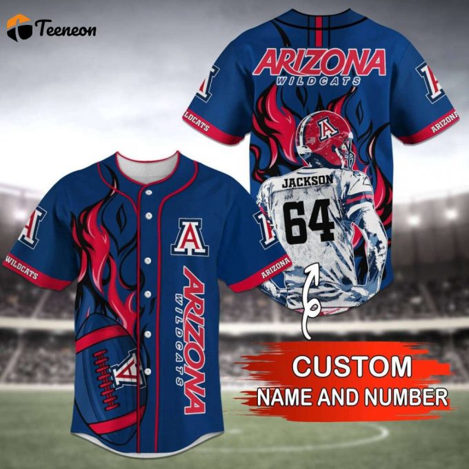 Arizona Wildcats Baseball Jersey Personalized 2023 1