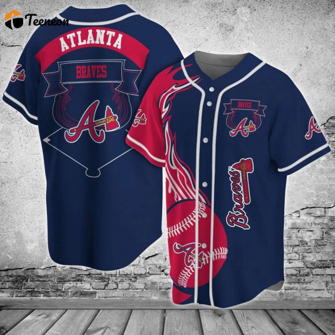 Atianta Braves Baseball Jersey Custom For Fans 1