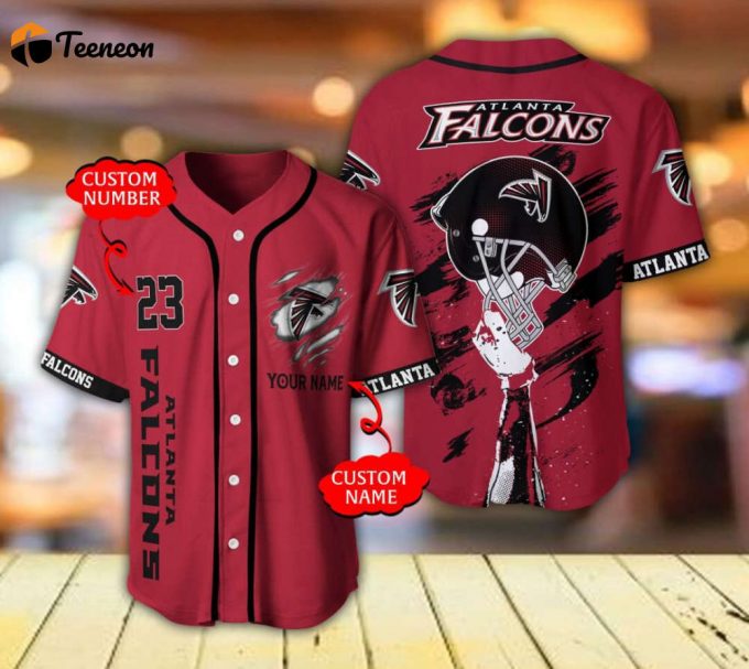 Atianta Faicons Baseball Jersey Personalized 1