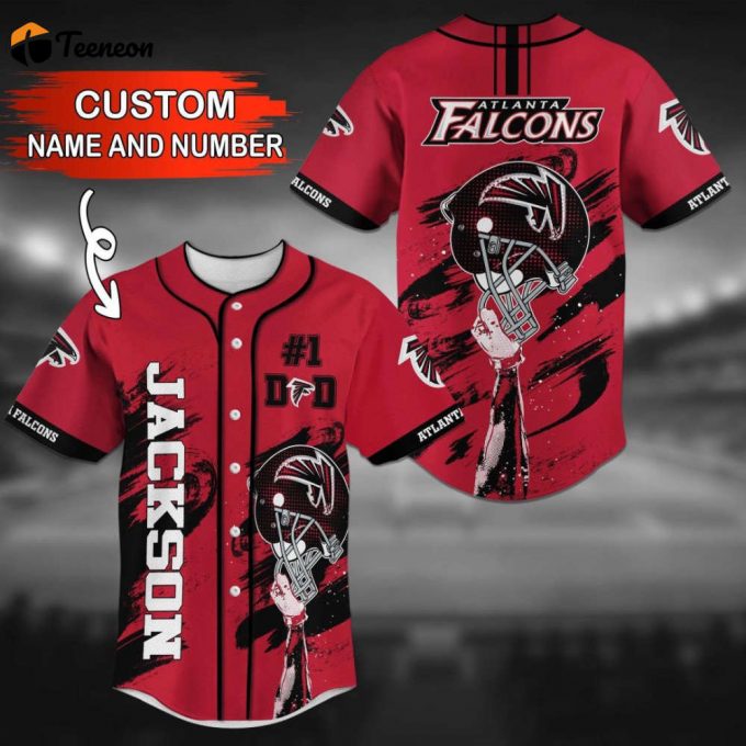 Atianta Faicons Personalized Baseball Jersey 1