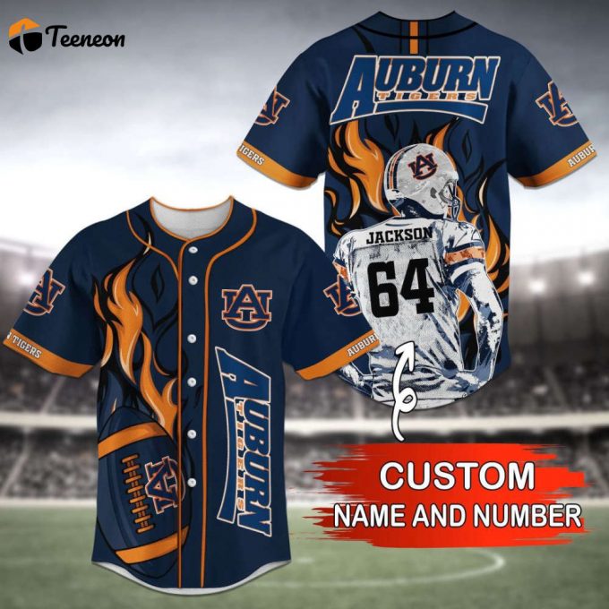 Auburn Tigers Baseball Jersey Personalized 2023 1