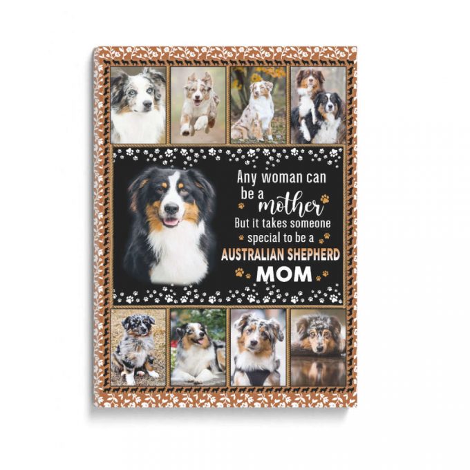 Australian Shepherd Mom Poster Canvas 2