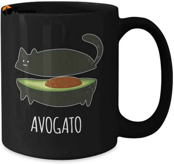 Avogato Mug Avocado Cat Owners 1