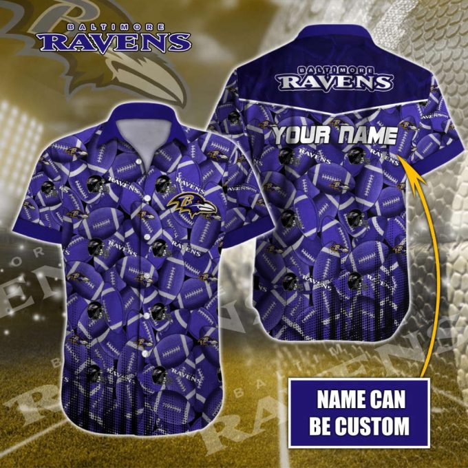 Baltimore Ravens Nfl-Hawaiian Shirt Custom 3