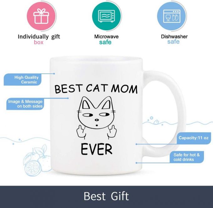 Best Cat Mom Ever Coffee Mug 7