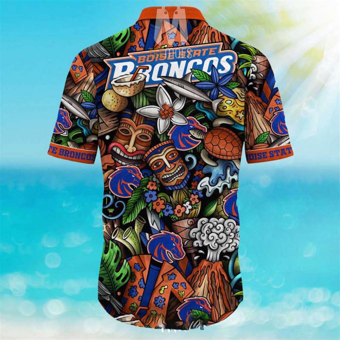 Boise State Broncos Ncaa Mens Floral Special Design Hawaiian Shirt 3