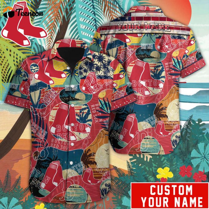 Boston Red Sox Mlb-Custom Hawaiian Shirt 1