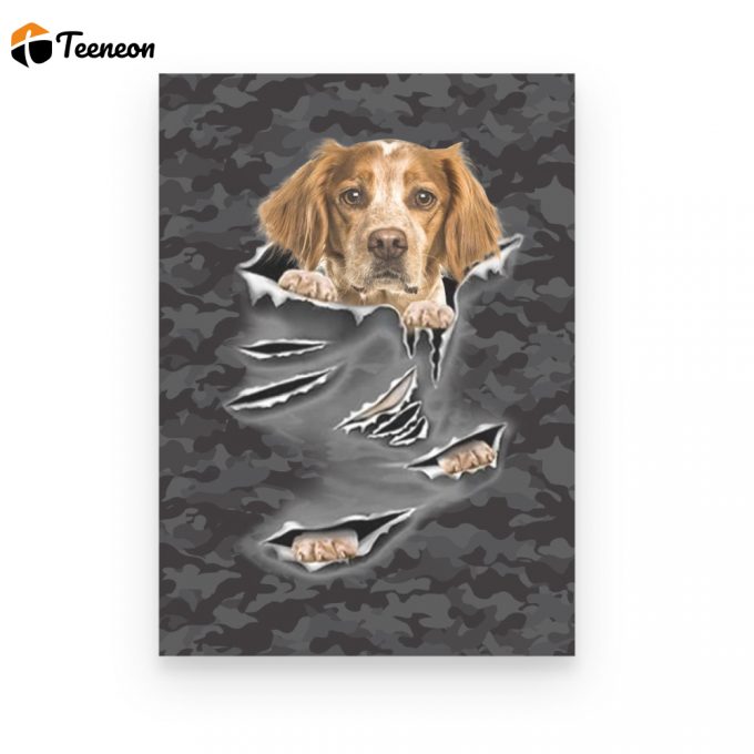 Brittany Dog Gift Poster Canvas 1