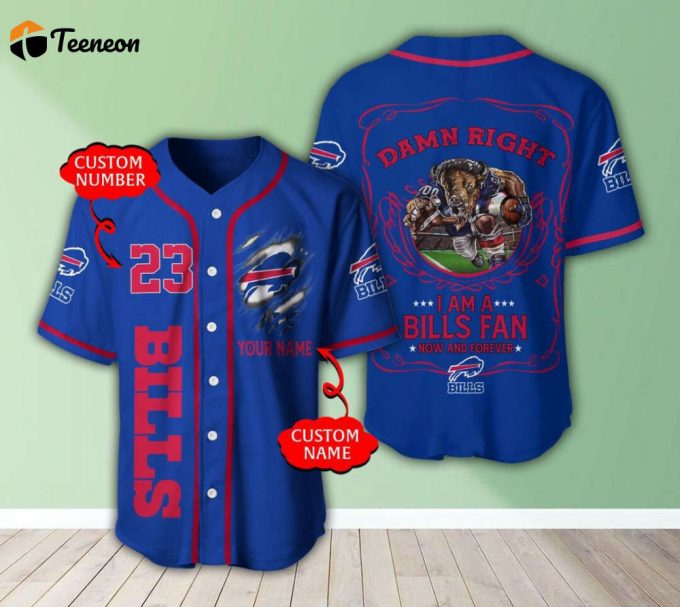 Buffaio Biiis Personalized Baseball Jersey 1