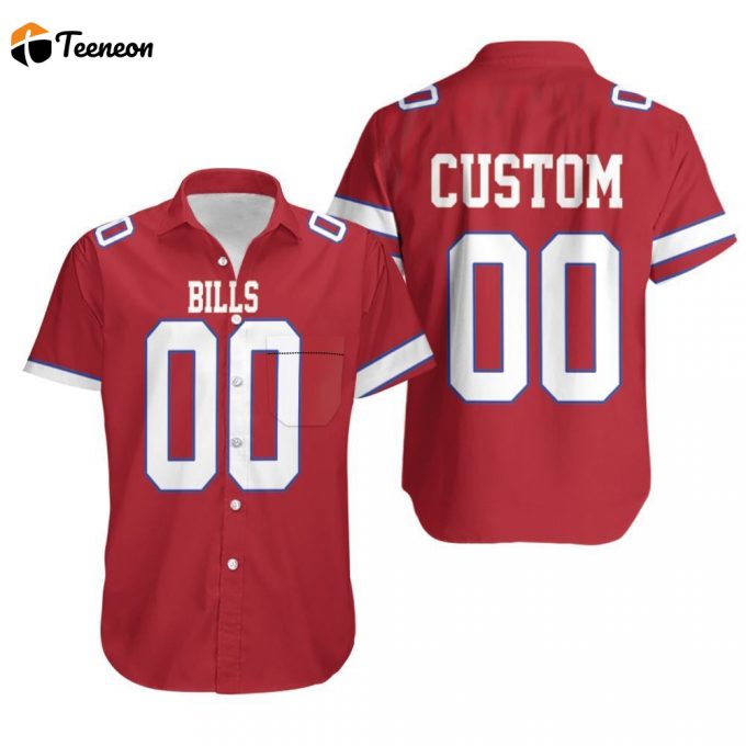Buffalo Bills Color Rush Limited Personalized Jersey Inspired Style Hawaiian Shirt 1