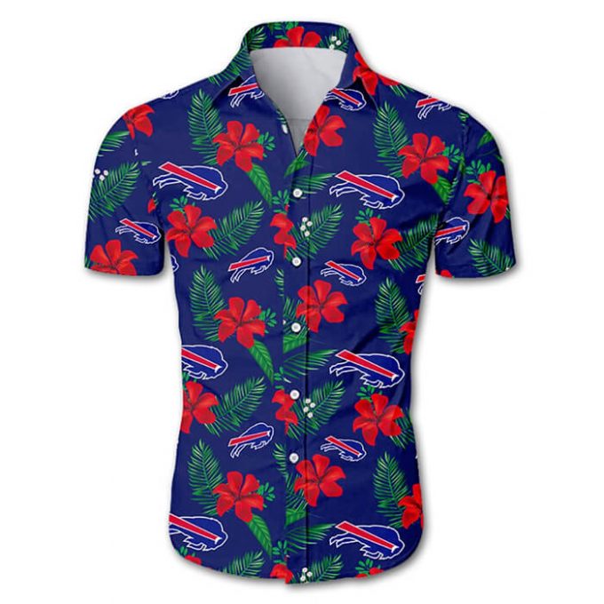 Buffalo Bills Hawaiian Shirt Men Tropical Flower 2