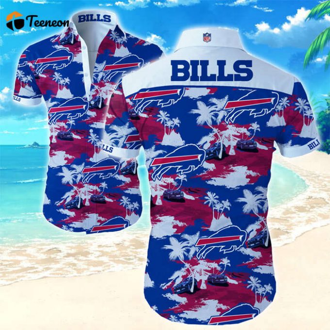 Buffalo Bills Hawaiian Shirt N39 Tropical Flower 1