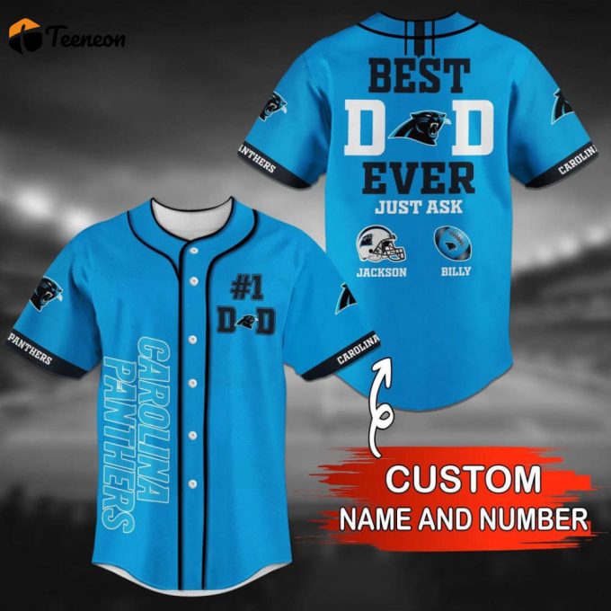 Caroiina Pan Thers Personalized Baseball Jersey 1