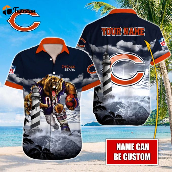 Chicago Bears Nfl-Hawaiian Shirt Custom 1