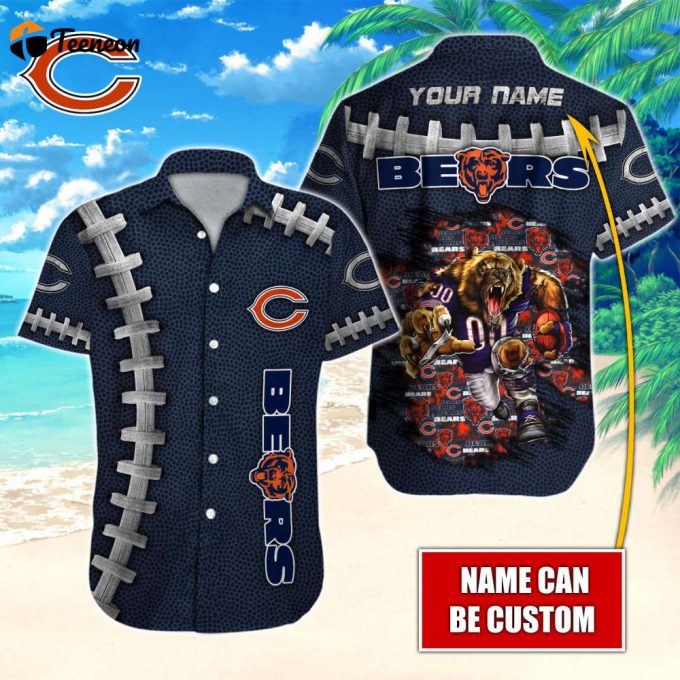 Chicago Bears Nfl-Hawaiian Shirt Custom 1