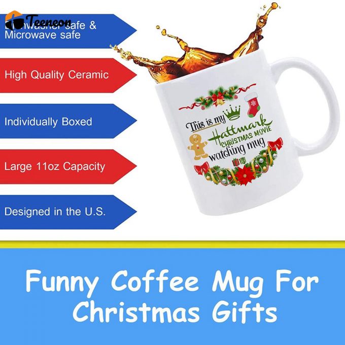 Christmas Movie Watching Mug, Coffee Mugs Birthday Holiday Gifts For Women,Movie Lovers,Friends 2