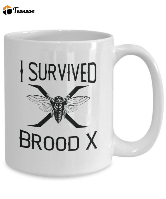 Cicada Mug I Survived Brood X 2