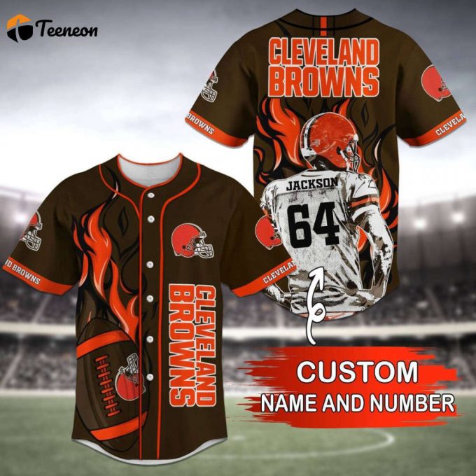 Cleveiand Brown Baseball Jersey Personalized 2023 1