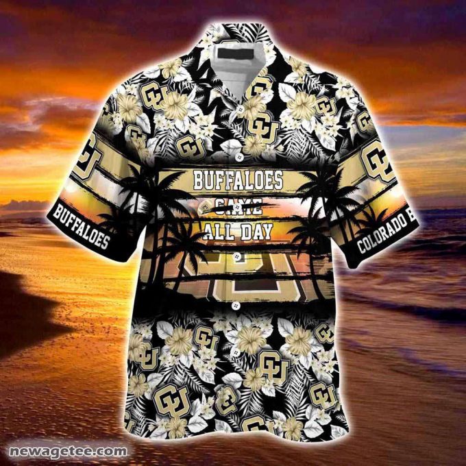Colorado Buffaloes Summer Beach Hawaiian Shirt Hibiscus Pattern For Sports Fan 3