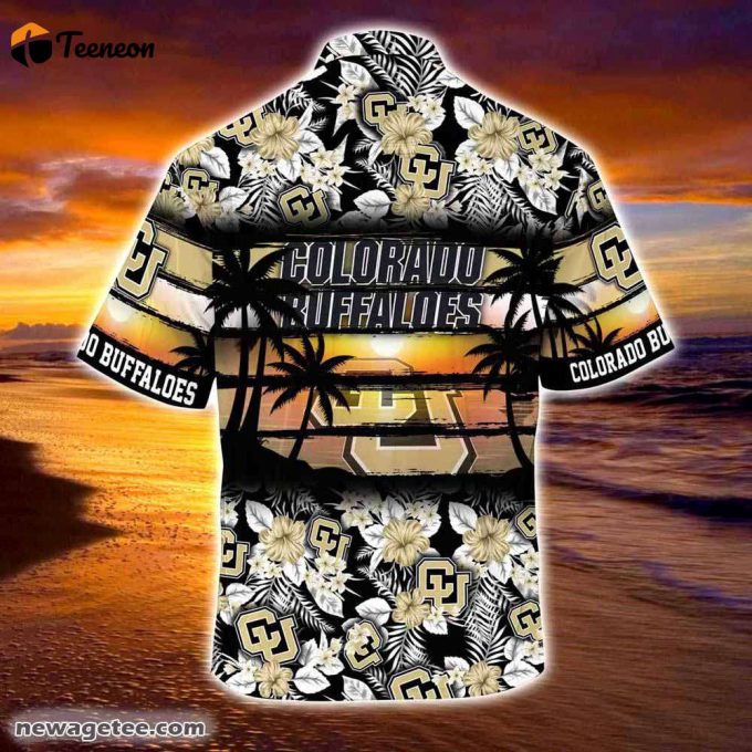 Colorado Buffaloes Summer Beach Hawaiian Shirt Hibiscus Pattern For Sports Fan 1
