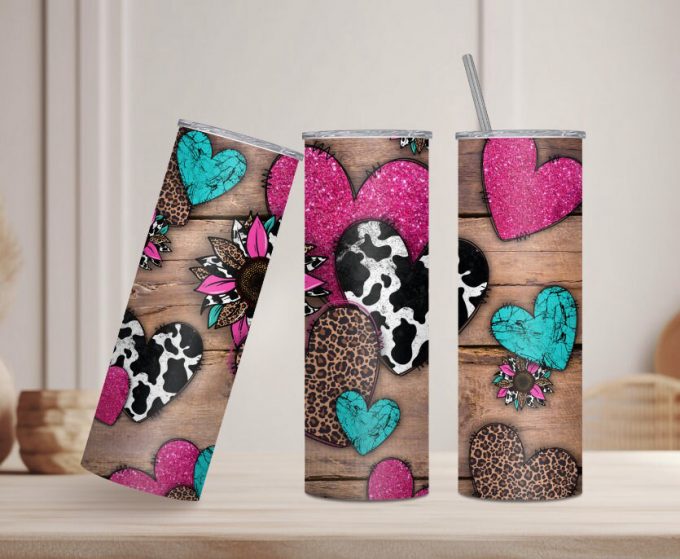 Country Hearts 20Oz Skinny Tumbler Gift For Fans Gift For Fans 1