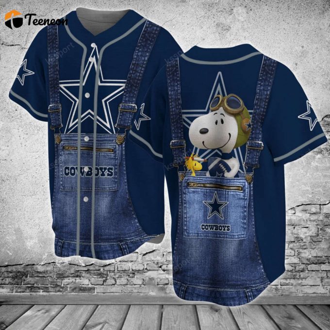 Daiias Cowboys Personalized Baseball Jersey 1