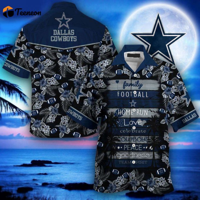 Dallas Cowboys Family Football Hawaiian Shirt, Gift For Fan 1